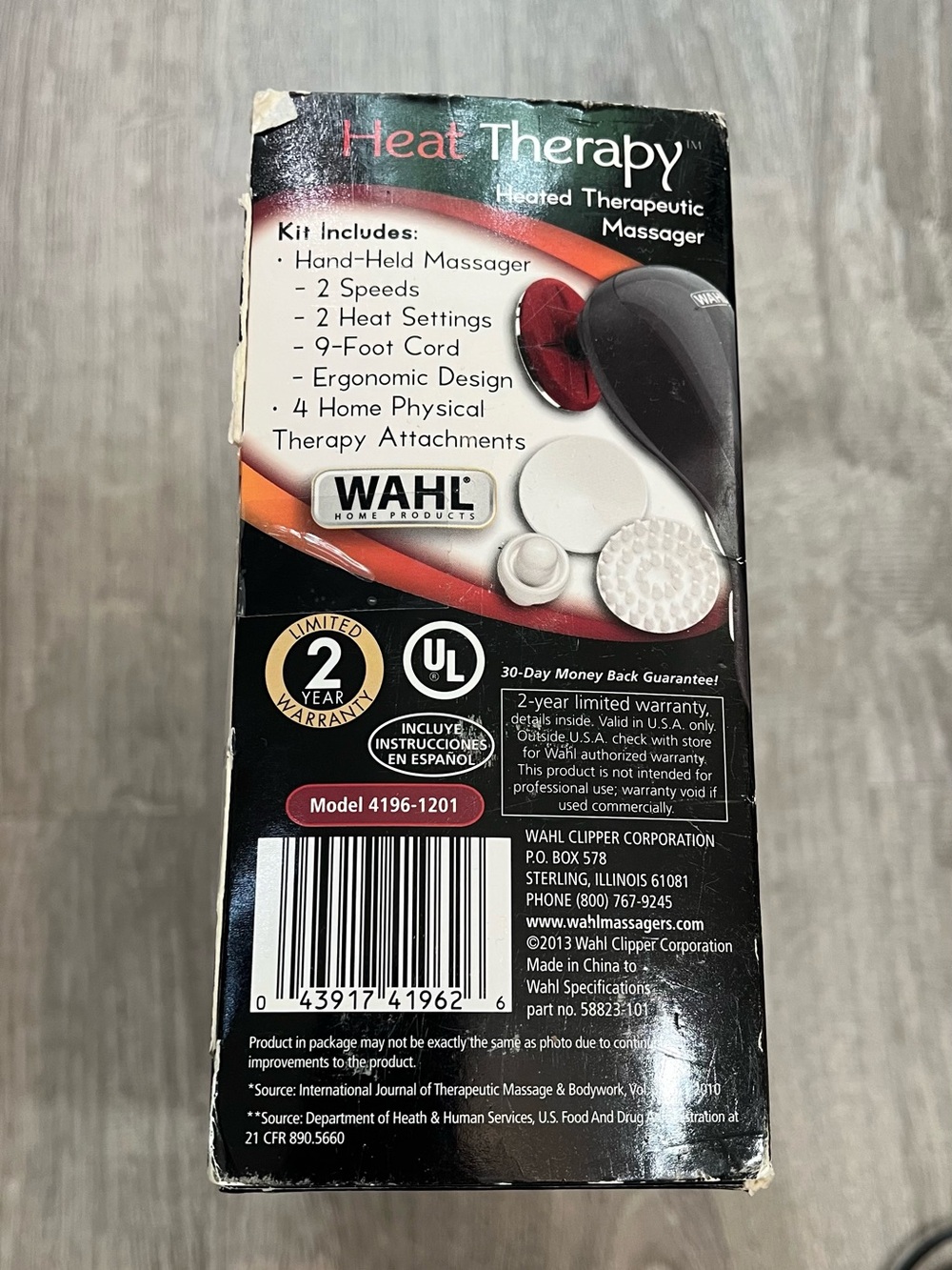 Wahl Heat Vibratory Therapeutic Body Massager Heated Handheld Massage Tool - Picture 4 of 6